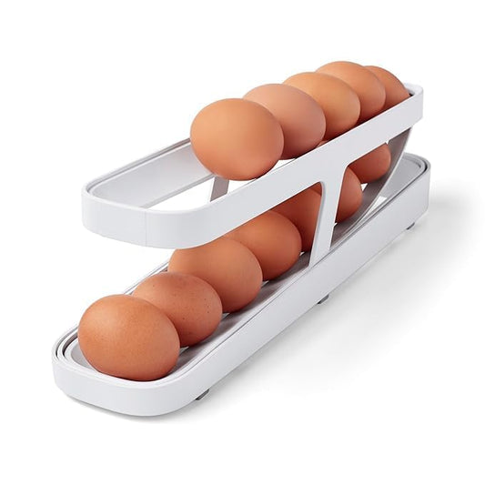 DOUBLE LAYER ROLL-DOWN EGG DISPENSER