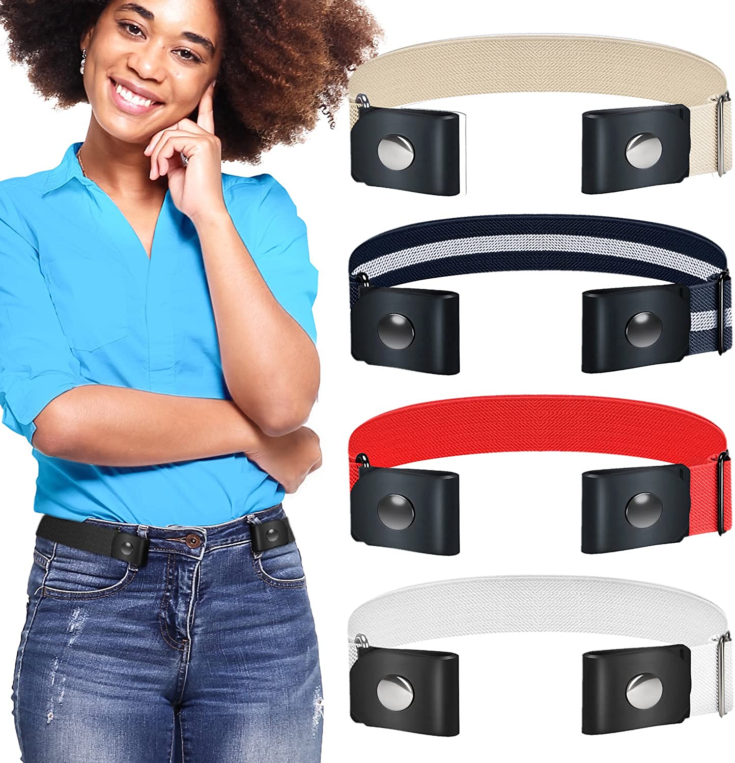 Buckle-free Invisible Elastic Waist Belts