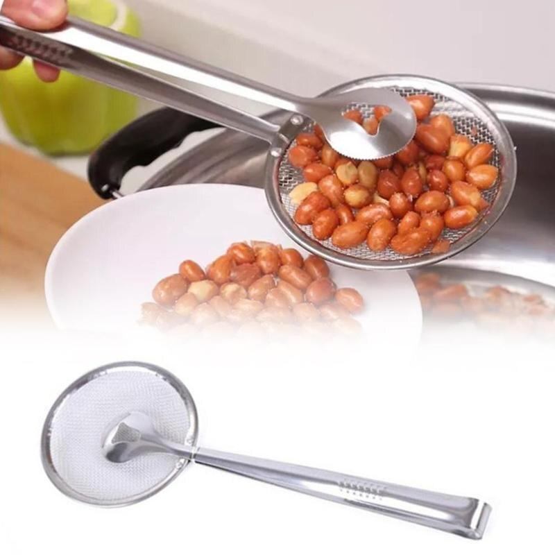 STAINLESS STEEL COLANDER WITH FOOD CLIP
